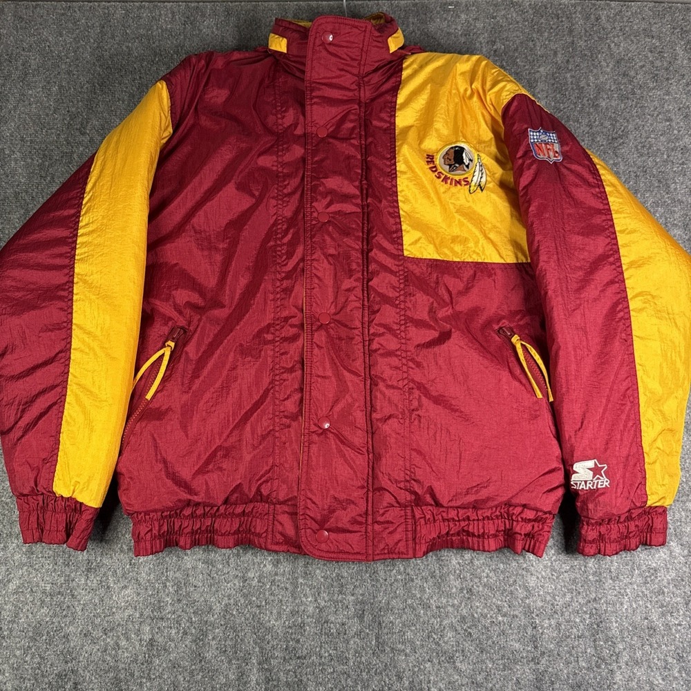 Rare Vintage 90's Starter Washington Redskins Puffer‎ Jacket Men's L Pro Line